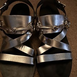 Sliver Gucci sandals 🔥